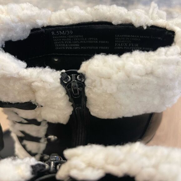 PALLI FAUX SHEARLING LACE-UP BOOTIE BCBGeneration - Picture 11 of 14